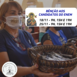 Santuário abençoa canetas de candidatos do Enem