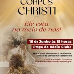 Solenidade de Corpus Christi é celebrada nesta quinta-feira (16) na Praça do Rádio Clube
