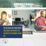 Secretaria do Santuário encerra expediente às 14h nesta segunda-feira (5)